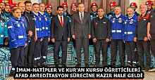 İMAM-HATİPLER VE KUR’AN KURSU ÖĞRETİCİLERİ AFAD AKREDİTASYON SÜRECİNE HAZIR HALE GELDİ