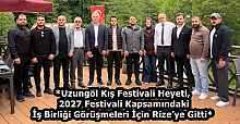 *Uzungöl Kış Festivali Heyeti, 2027 Festivali Kapsamındaki İş Birliği Görüşmeleri İçin Rize’ye Gitti*
