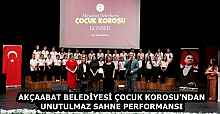 AKÇAABAT BELEDİYESİ ÇOCUK KOROSU’NDAN UNUTULMAZ SAHNE PERFORMANSI 