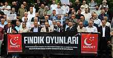 SAADET PARTİSİ TRABZON’DA "FINDIK OYUNLARI" EYLEMİ!: "FINDIK LOBİSİNE GEÇİT YOK, TABAN FİYAT 400 TL OLMALI!"