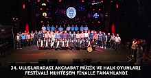 34. ULUSLARARASI AKÇAABAT MÜZİK VE HALK OYUNLARI FESTİVALİ MUHTEŞEM FİNALLE TAMAMLANDI