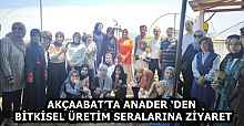 AKÇAABAT’TA ANADER ‘DEN BİTKİSEL ÜRETİM SERALARINA ZİYARET