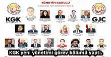 KGK yeni yönetimi görev bölümü yaptı. 
