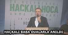 HAÇKALI BABA DUALARLA ANILDI