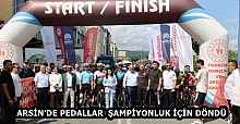 ARSİN’DE PEDALLAR  ŞAMPİYONLUK İÇİN DÖNDÜ