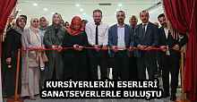 KURSİYERLERİN ESERLERİ SANATSEVERLERLE BULUŞTU