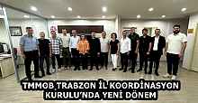 TMMOB TRABZON İL KOORDİNASYON  KURULU’NDA YENİ DÖNEM