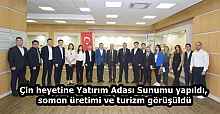 Çin heyetine Yatırım Adası Sunumu yapıldı, somon üretimi ve turizm görüşüldü