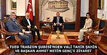 TDED TRABZON ŞUBESİ’NDEN VALİ TAHİR ŞAHİN VE BAŞKAN AHMET METİN GENÇ’E ZİYARET
