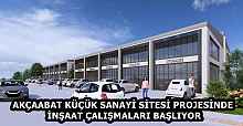 AKÇAABAT KÜÇÜK SANAYİ SİTESİ PROJESİNDE İNŞAAT ÇALIŞMALARI BAŞLIYOR