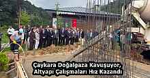 Çaykara Doğalgaza Kavuşuyor, Altyapı Çalışmaları Hız Kazandı