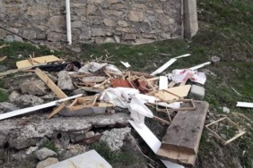 RİZE'DE YİYECEK BULAMAYAN AYILAR KÖY EVLERİNE ZARAR VERDİ