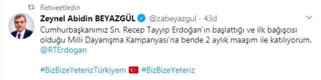 Cumhurbaşkanı Erdoğan'ın başlattığı kampanyaya destek yağdı Cumhurbaşkanı Erdoğan'ın başlattığı kampanyaya destek yağdı