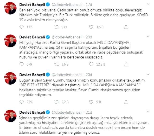 Cumhurbaşkanı Erdoğan'ın başlattığı kampanyaya destek yağdı Cumhurbaşkanı Erdoğan'ın başlattığı kampanyaya destek yağdı