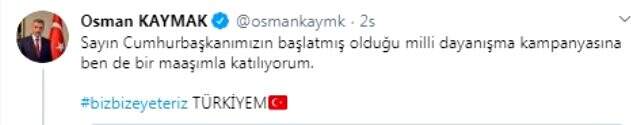 Cumhurbaşkanı Erdoğan'ın başlattığı kampanyaya destek yağdı Cumhurbaşkanı Erdoğan'ın başlattığı kampanyaya destek yağdı