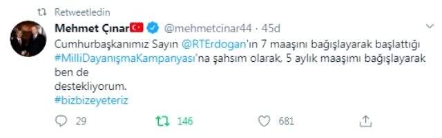 Cumhurbaşkanı Erdoğan'ın başlattığı kampanyaya destek yağdı Cumhurbaşkanı Erdoğan'ın başlattığı kampanyaya destek yağdı