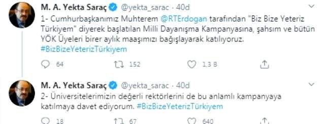 Cumhurbaşkanı Erdoğan'ın başlattığı kampanyaya destek yağdı Cumhurbaşkanı Erdoğan'ın başlattığı kampanyaya destek yağdı