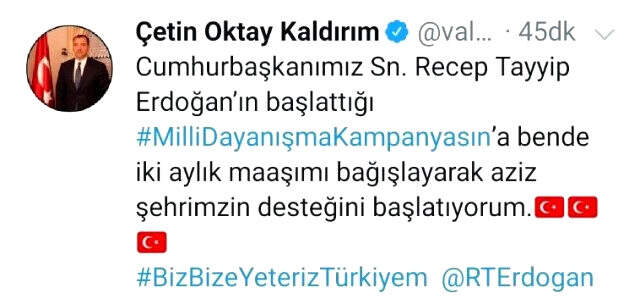 Cumhurbaşkanı Erdoğan'ın başlattığı kampanyaya destek yağdı Cumhurbaşkanı Erdoğan'ın başlattığı kampanyaya destek yağdı