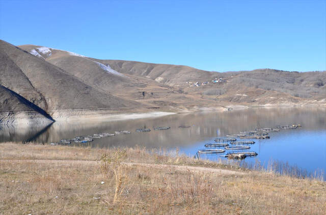 Denizsiz Kentin Baraj Gölünde Yılda 1300 Ton Alabalık Üretimi