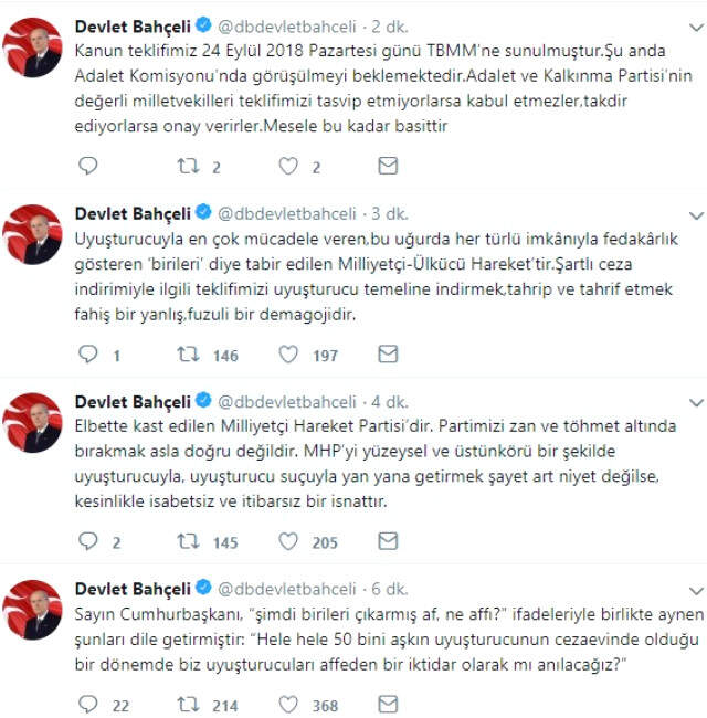 Son Dakika! Bahçeli'den Erdoğan'ın Af Çıkışına Yanıt: Partimizi Töhmet Altında Bırakmak Doğru Değil