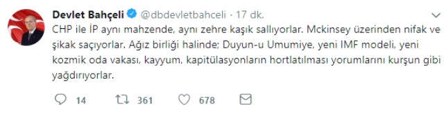 Son Dakika! Bahçeli'den Terör Örgütü PKK'ya Zehir Zemberek Sözler: İnim İnim İnleyeceksiniz